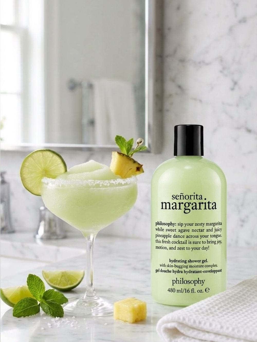 Philosophy Señorita Margarita Shampoo Shower Gel & Bubble Bath 16oz 480ml NEW - Picture 3 of 7